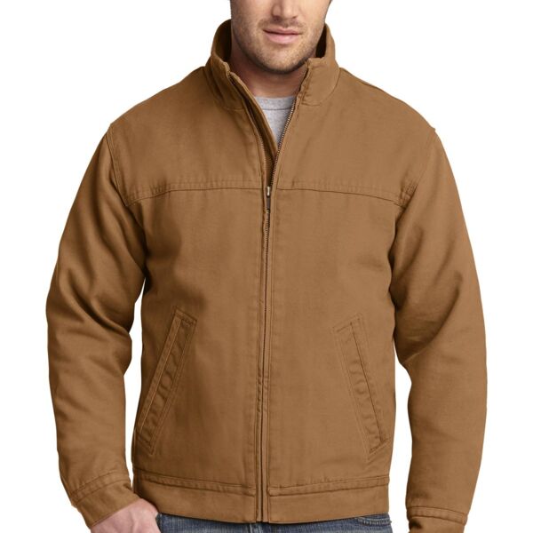 Washed Duck Cloth Flannel Lined Work Jacket - CornerStone Thumbnail