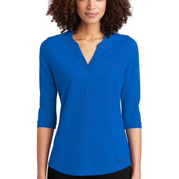 Ladies Jewel Henley - OGIO Thumbnail